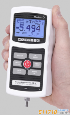 美國(guó)Mark-10 Series 5系列M5-012-025-05數(shù)顯測(cè)力計(jì)/推拉力計(jì)