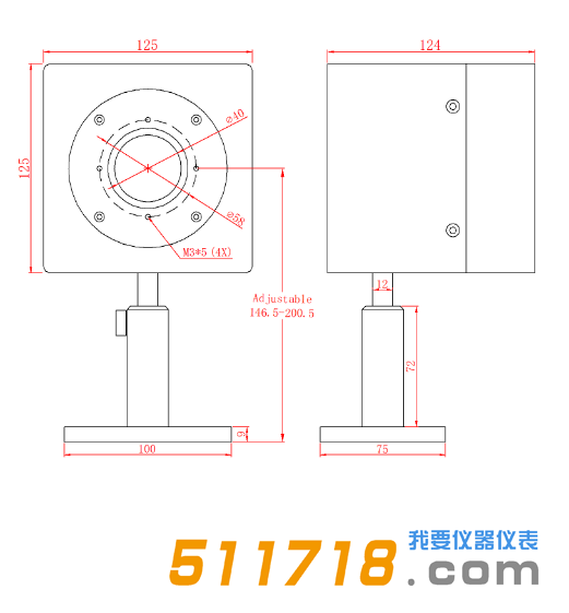 F350-CB-40風冷型激光功率計探頭產品規(guī)格.png